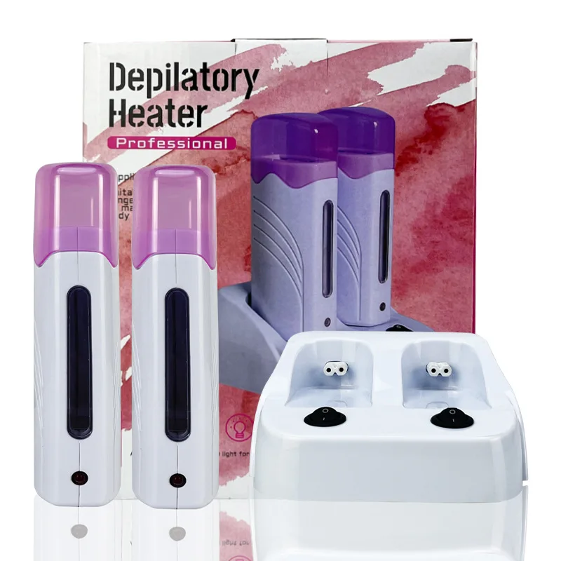 

Double-seater beauty hair removal wax therapy machine wax melting machine 40W power