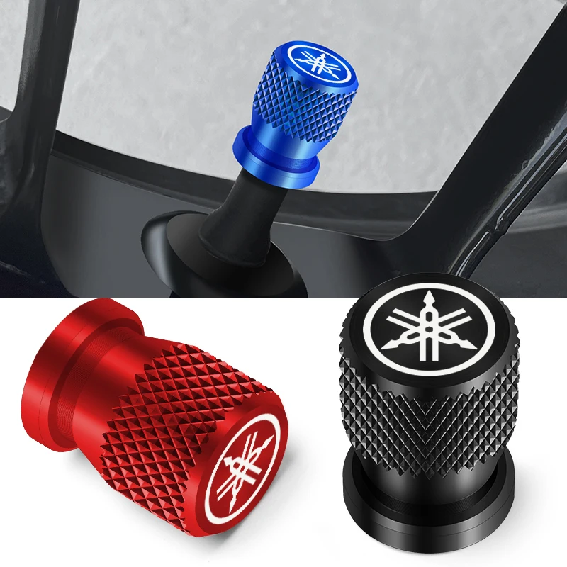 Motorcycle Wheel Tire Valve Stem Caps CNC Airtight Covers For Yamaha R1 R3 R25 Mt-09 Mt07 Fazer Fz6 Xj6 R15 TMAX YS125 XTZ125 motorcycle accessories
