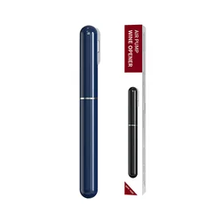 Portable 2 - in - 1 Wine Opener with Corkscrew and Air Pump (Blue)