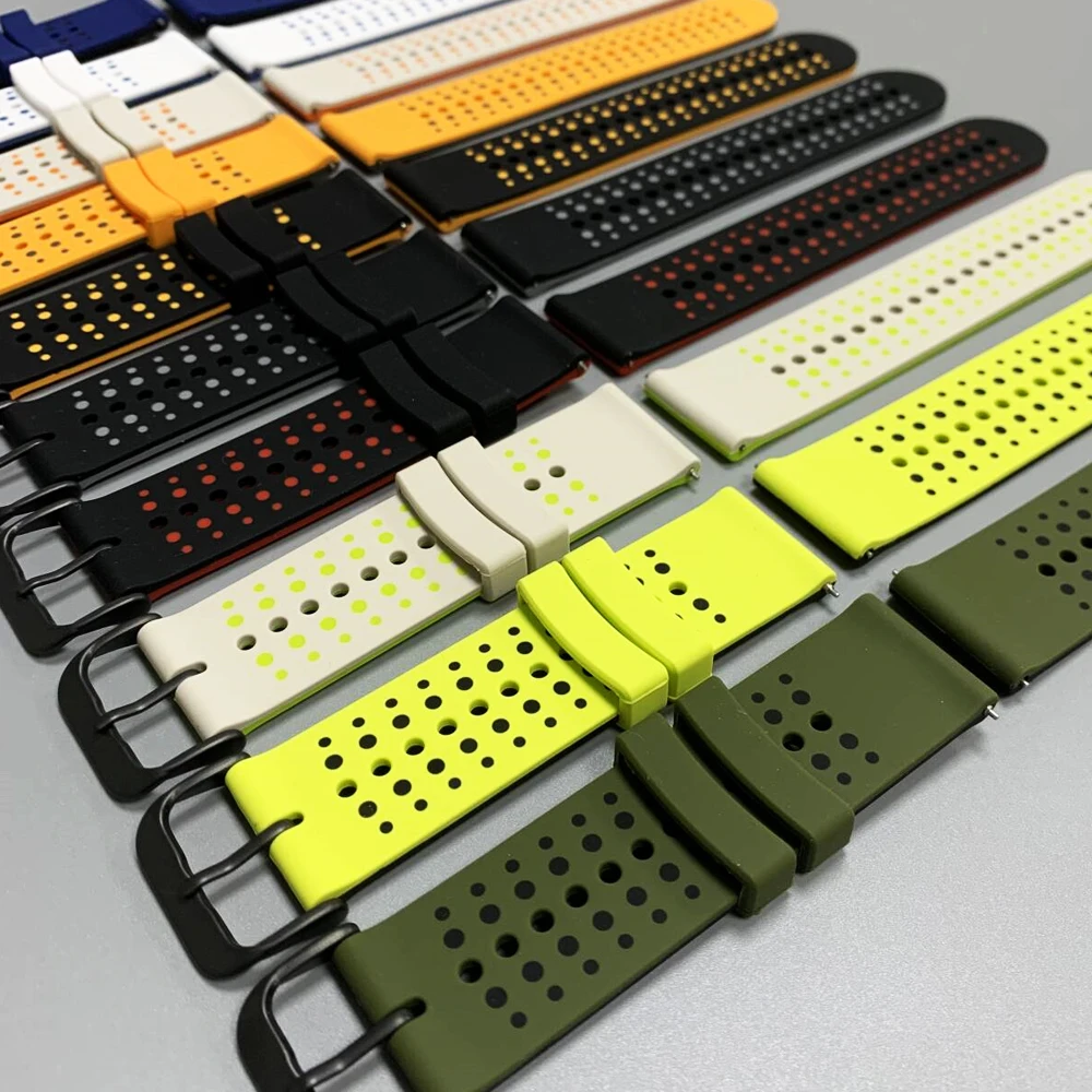 Silicone Watch Band - 20mm/22mm Versatile Strap