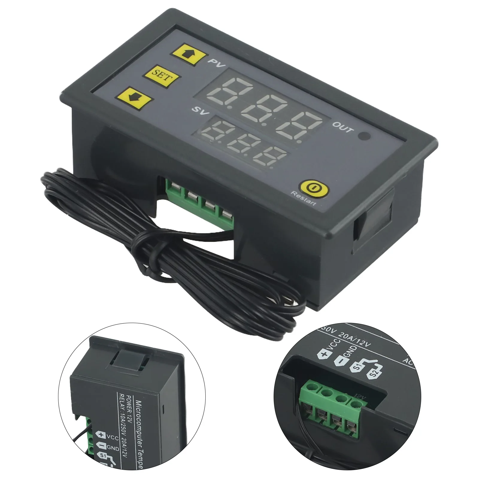 

Цифровой регулятор температуры, комплект оборудования для сменного термостата, 20 А