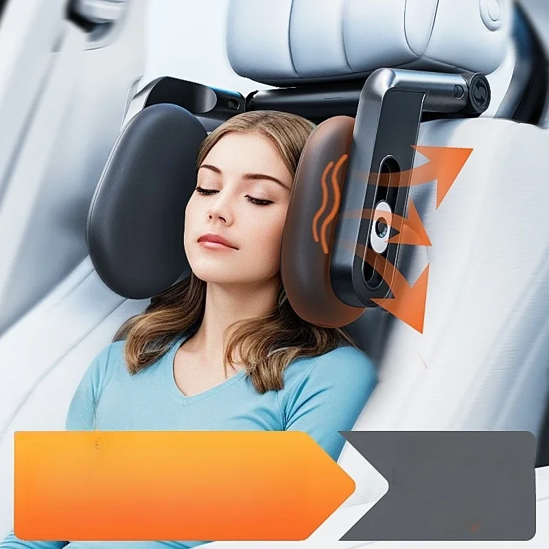 Adjustable U-Shaped Memory Foam Neck Pillow – Creative Car Headrest for Kids & Travel Sleep Comfort