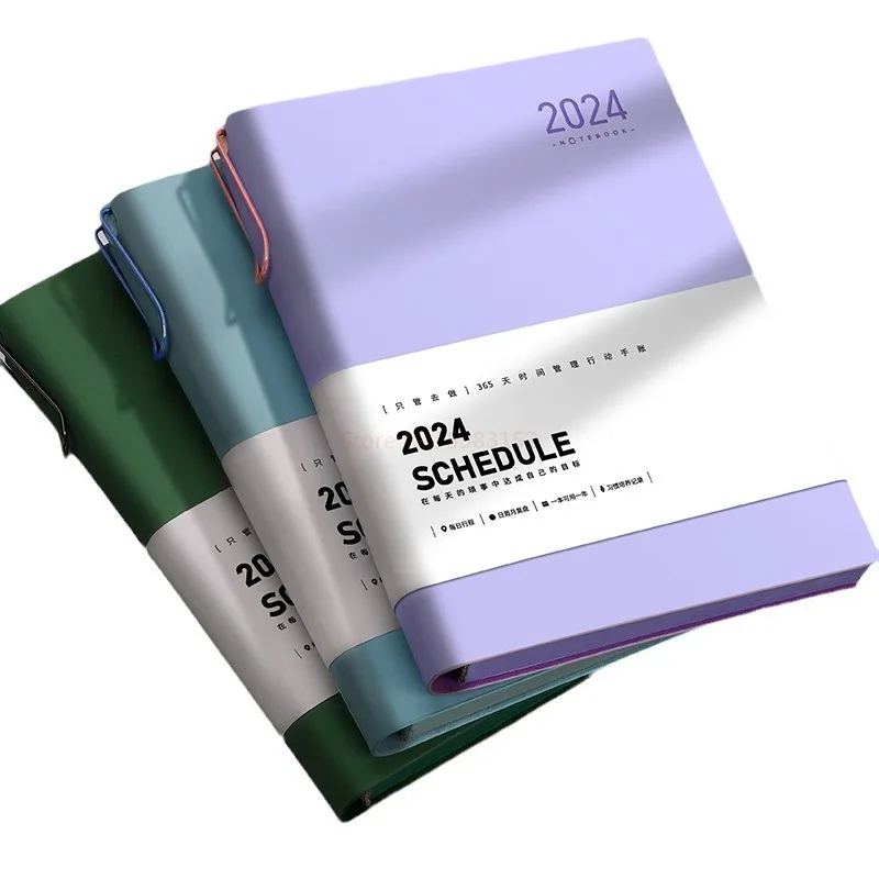 Agenda Book Luxury Business Office Work Notebook Thickened Efficiency Manual Self Disciplined Clock In Agenda Book Gift Box
