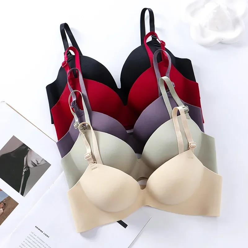 Frauen nahtlosen BH sexy Push-up Bra lette kein Draht Mädchen Studenten atmungsaktive Dessous Mode Tasse drahtlose weibliche Dessous – Detail 2