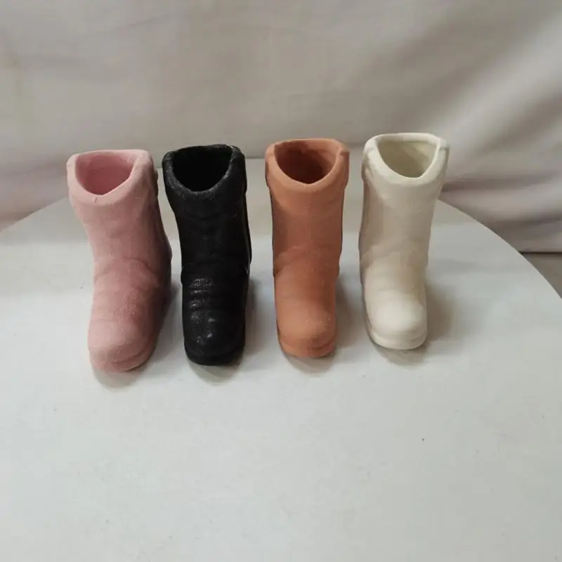 Ceramic Match Holder With Striker Boho Style Cowboy Boot Match Holder Stand Decoration Home Fireplace Kitchen Decorations