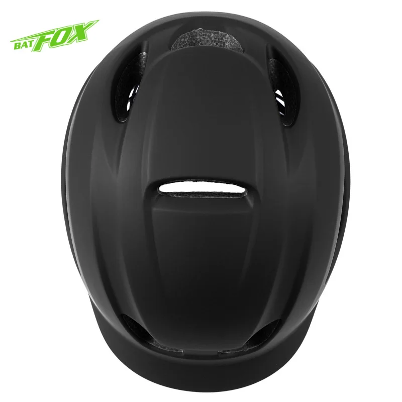 Batfox 도시 통근 헬멧, 천 모자 처마 장착, 접이식 자전거 헬멧, 전력 보조 MTB 자전거 사이클링 부품