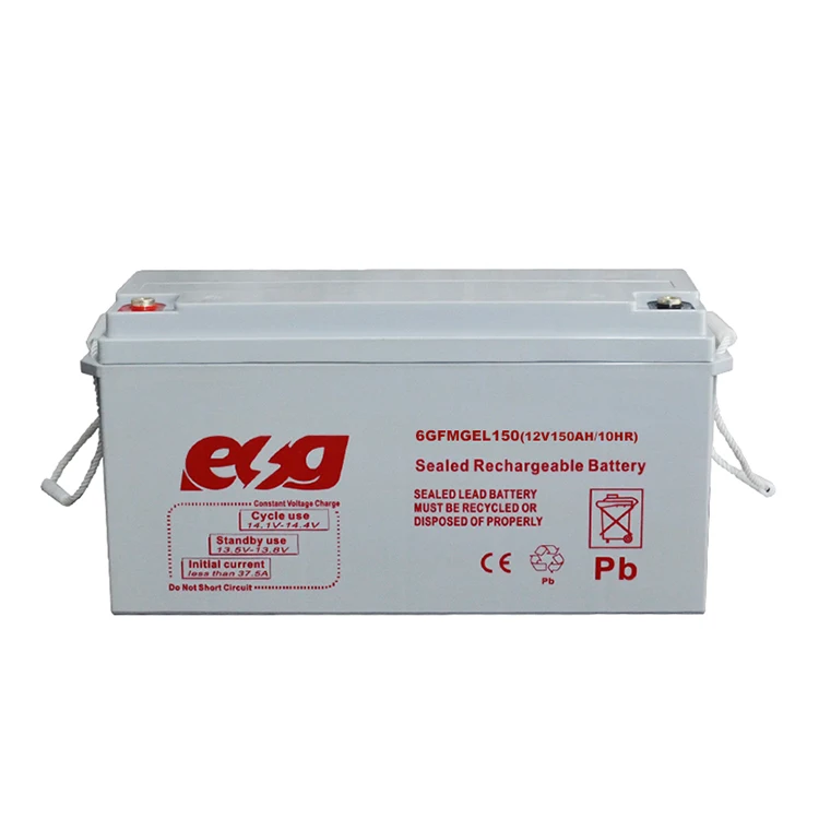 

ESG For Power Transmission Industrial Gel 12V 150AH Sealed Lead Acid Solar Storage Batterycustom