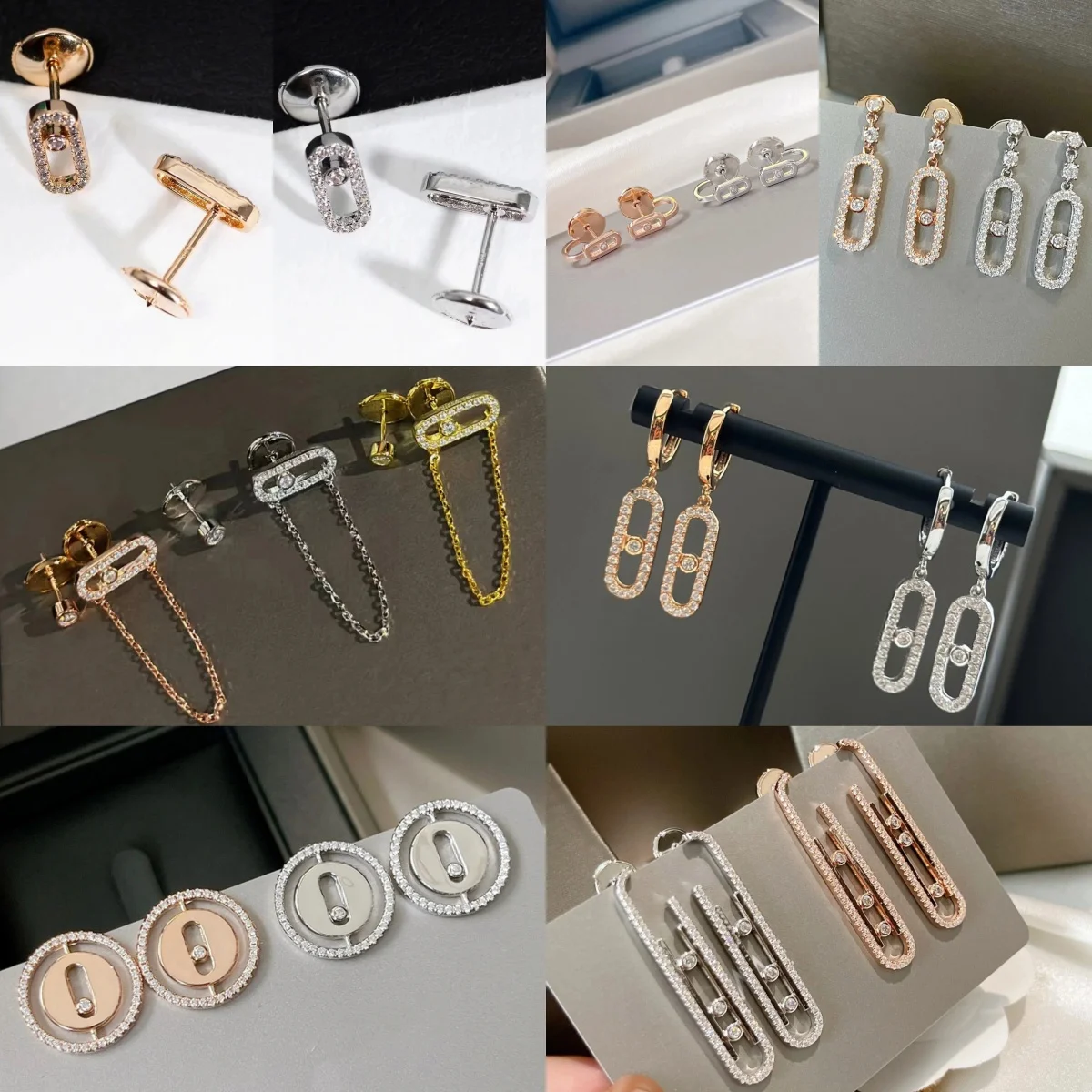 

2024 New S925 Sterling silver high version luxury fashion studs Hollow earrings Earrings couple friends gift beautiful box