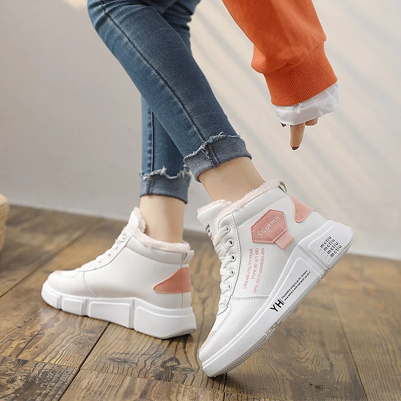Women Winter Boots Ankle Boots Woman Platform Plush Sneakers Ladies Snow Boots Non Slip Shoes New Casual Boots Female Shoes