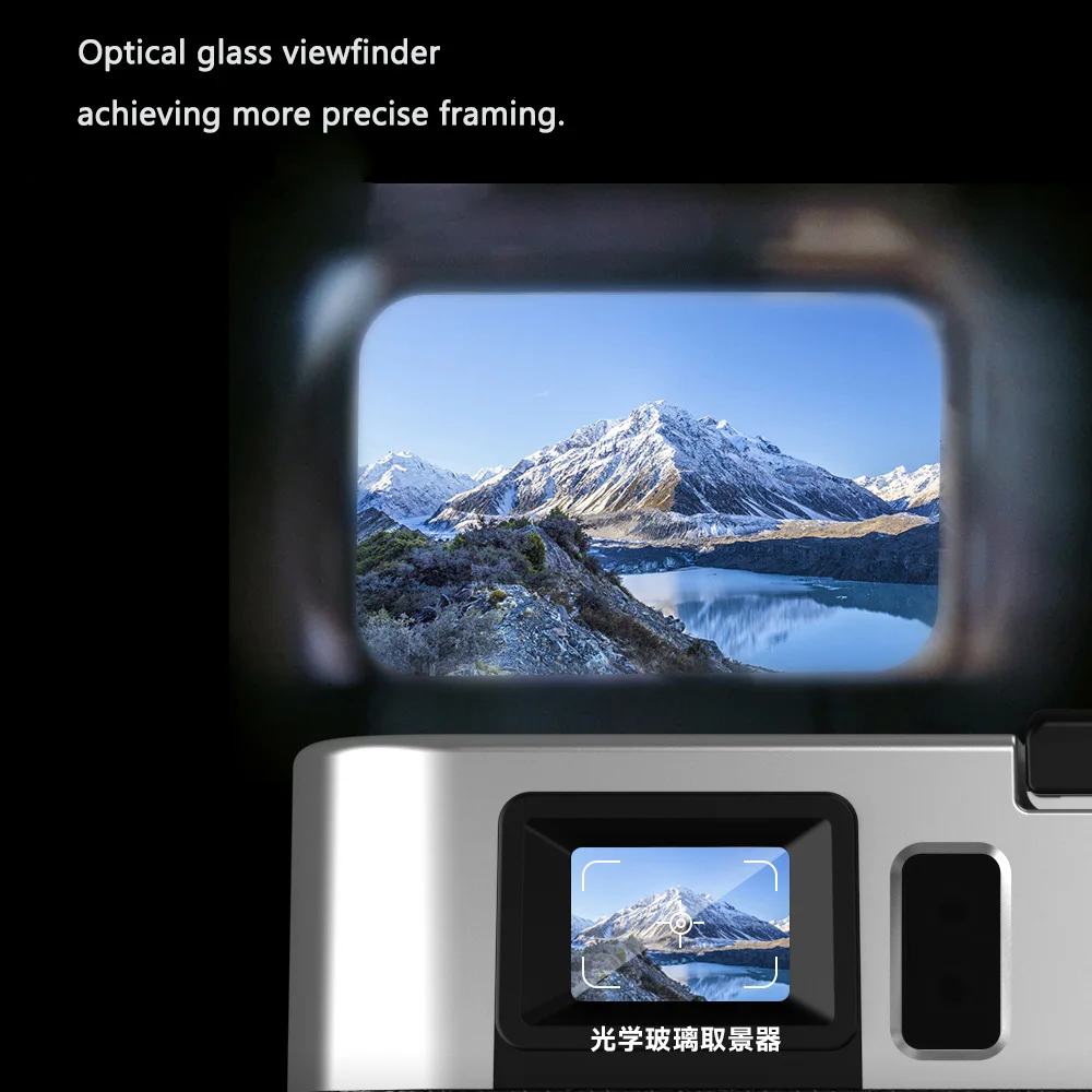 Camera Mirrorless, 4K Auto Focus 48MP, Suitable for YouTube and Video Shooting, Anti-Shake Camera with Viewfinder Flash