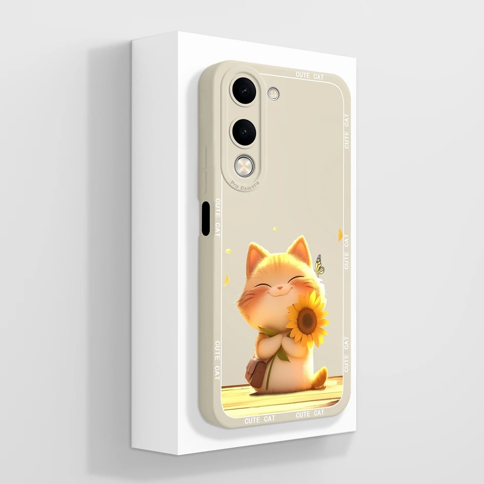 Cute Animal Pattern Slim Silicone Anti-Drop Phone Case - Durable Back Cover and Bumper Protection