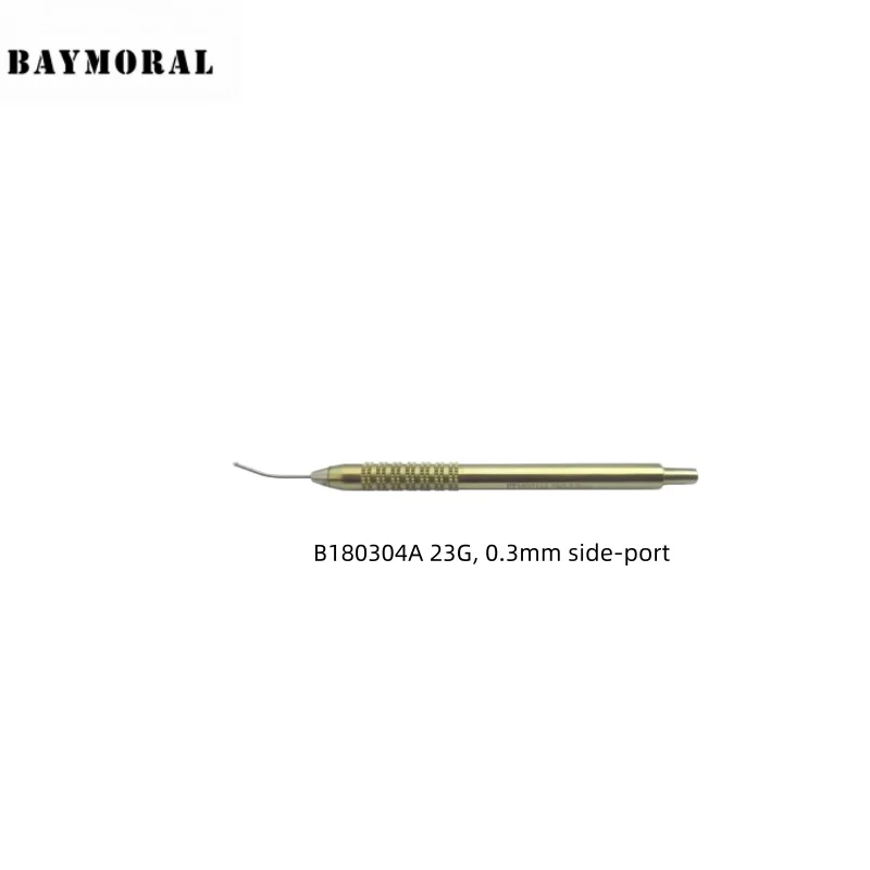 Bimanual Aspiration Handpiece, Knurled Handle Ophthalmic Surgical Instruments c