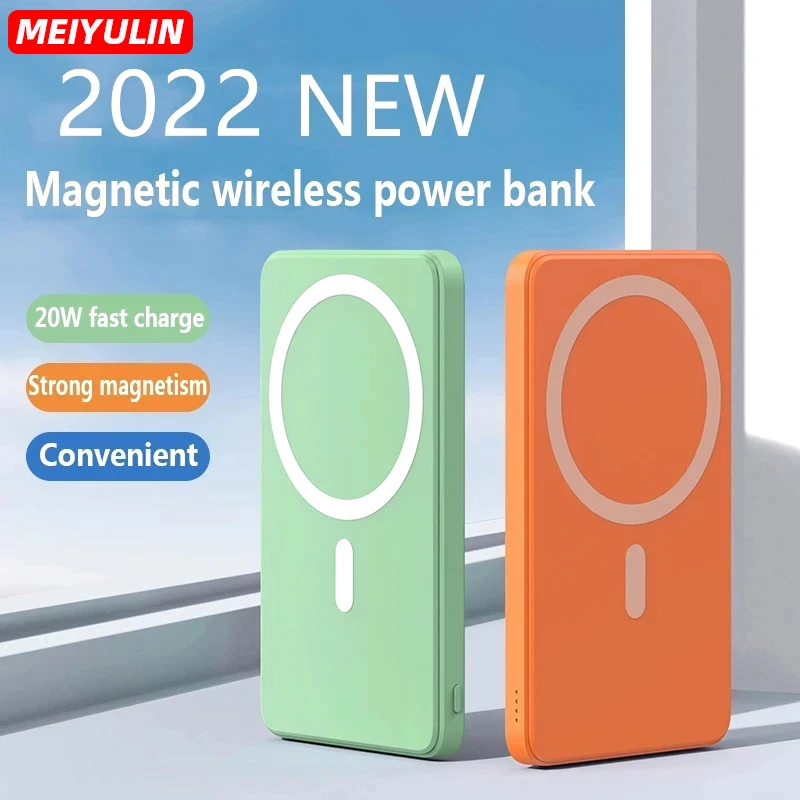 Tanie 10000mah magnetyczny Bank mocy 22.5W PD bezprzewodowy szybki ładowanie Powerbank sklep