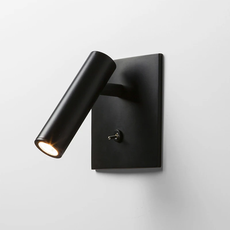 

Recessed Sconce Reading Lights for Home Adjustable 3W LED Switched Wall Decoration Bed Headboard Lamp Hotel Bedside Decor