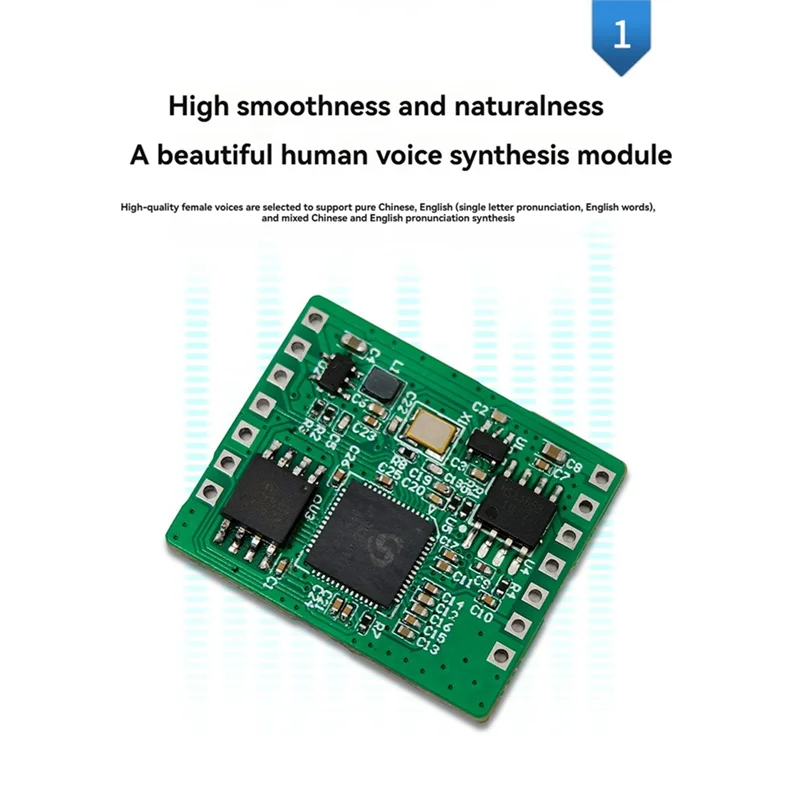 AC57-SNR9816VR TTS 음성 합성 모듈 음성 방송 애플리케이션을 위해 인간 같은 음성으로 텍스트 변환