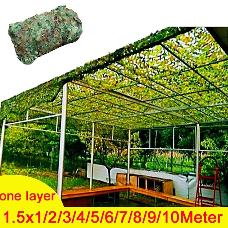 Sunshade net,camouflage netting Camouflage Net 1.5M*2 3 4 5 6 7 8 9 10M Wide Camouflage Camo Netting Bulk Roll Decoration Sun Shade Party Camping Desert Jungle