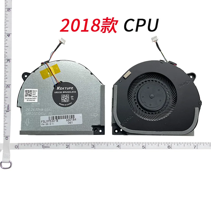 Фото Вентилятор охлаждения для ноутбука с ЦП для Lenovo Legion Y7000, 2018, 1050, Y530, Y7000-1060 DFS200105BR0T, 4 провода №2