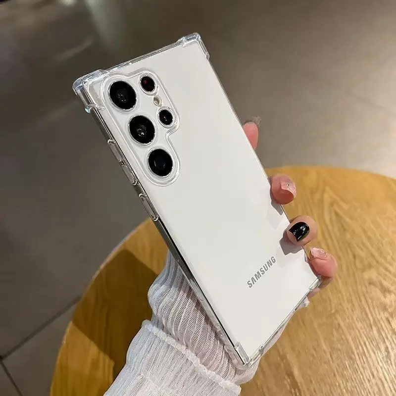 Transparente Luxus Original Hülle für Samsung Galaxy S26 Ultra S25 S24 S23 S22 S21 S20 Plus Ultra FE Silikon Weiche Klare Schutzhülle – Detail 7