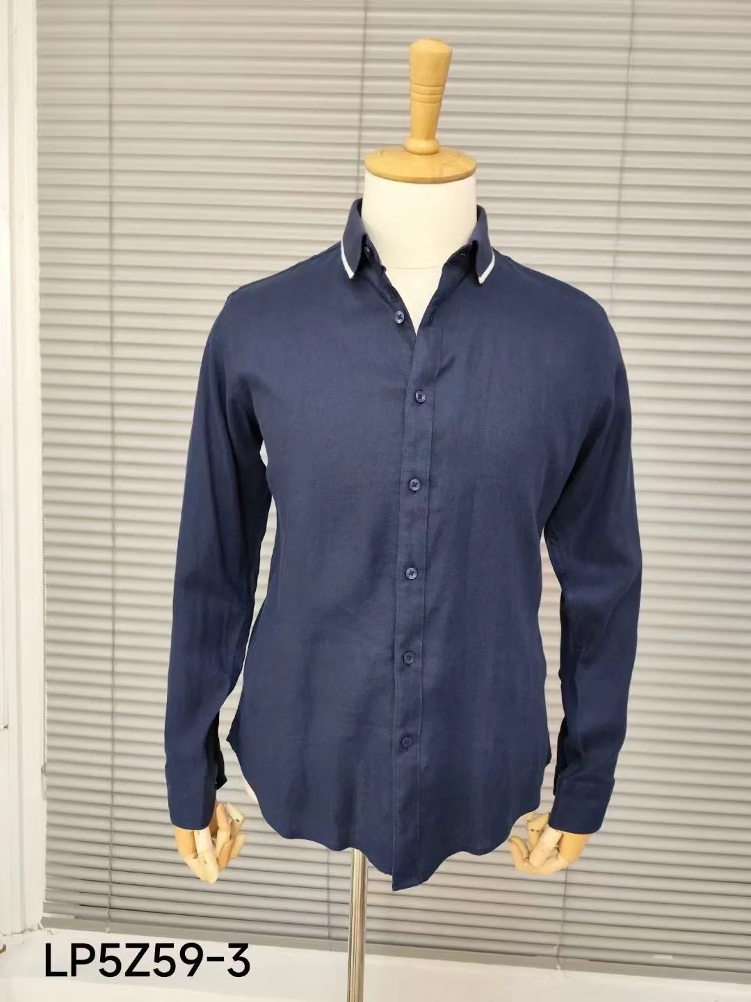 

BILLIONAIRE OECHSLI Shirt Linen men 2024 new business embroidery Breathable high-quality Long sleeved shirt big Size 48-58