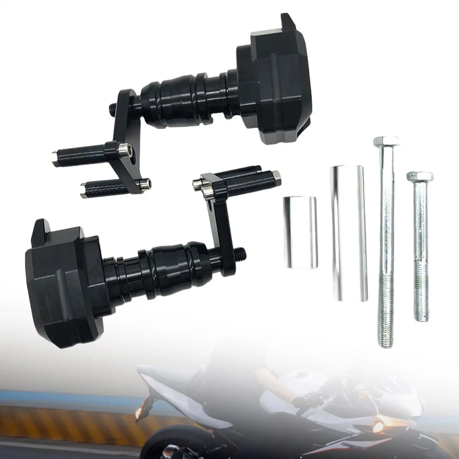 

2x Motorcycle Frame Sliders for Kawasaki Ninja400 18-23 Replaces Crash Guard