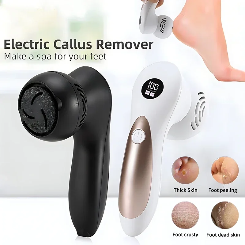 Electric Foot Grinder Vacuuming Cleaner Pedicure Calluses Remover Painless LED Display Feet Exfoliating Dead Skin Care Tools foot care tool foot pedicure tool foot grinder foot callus remover