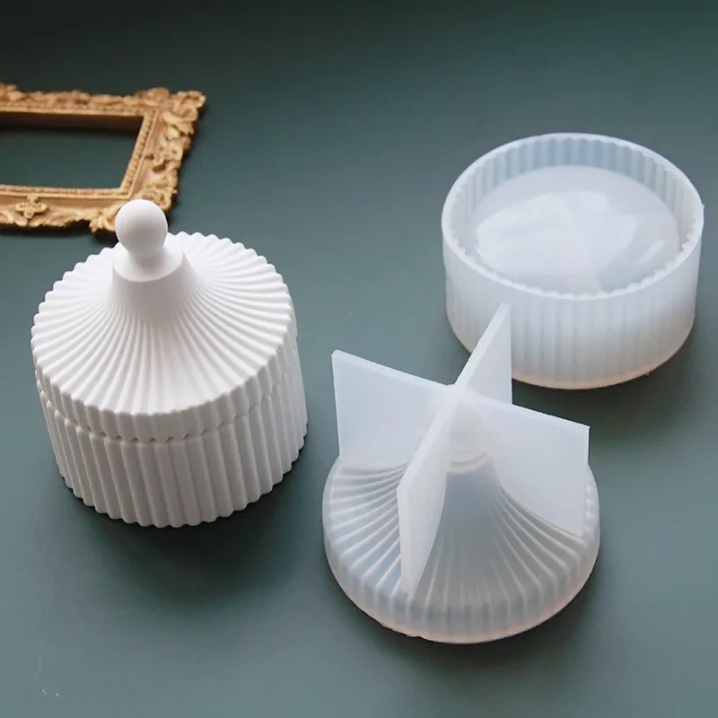 Silicone Jar Mold with Lid 1