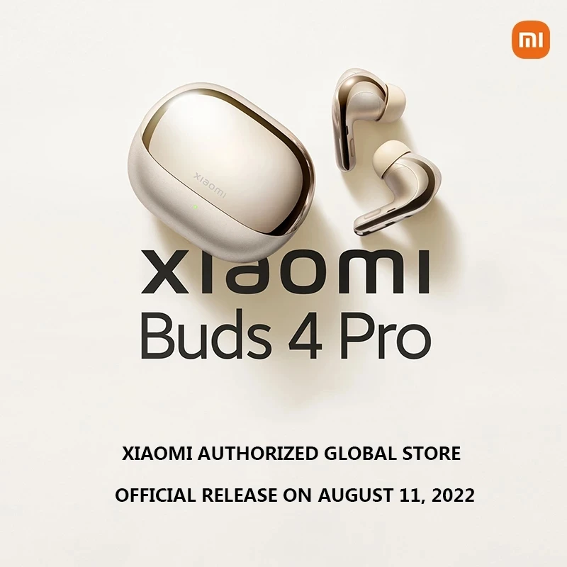 Original Xiaomi Redmi Buds 4 Pro 43dB Wireless Bluetooth Headset with  Wideband Noise Canceling (White)