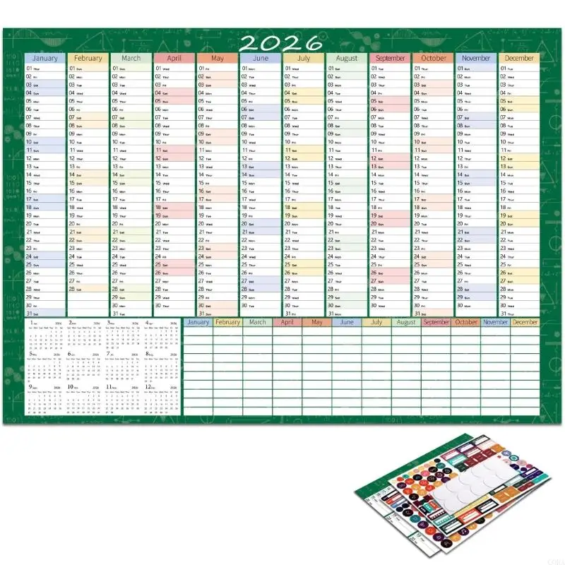 우수한 재생된 종이를 인쇄하는 사무실 학교 안전한 잉크를 위한 CORA 2026 벽 계획자