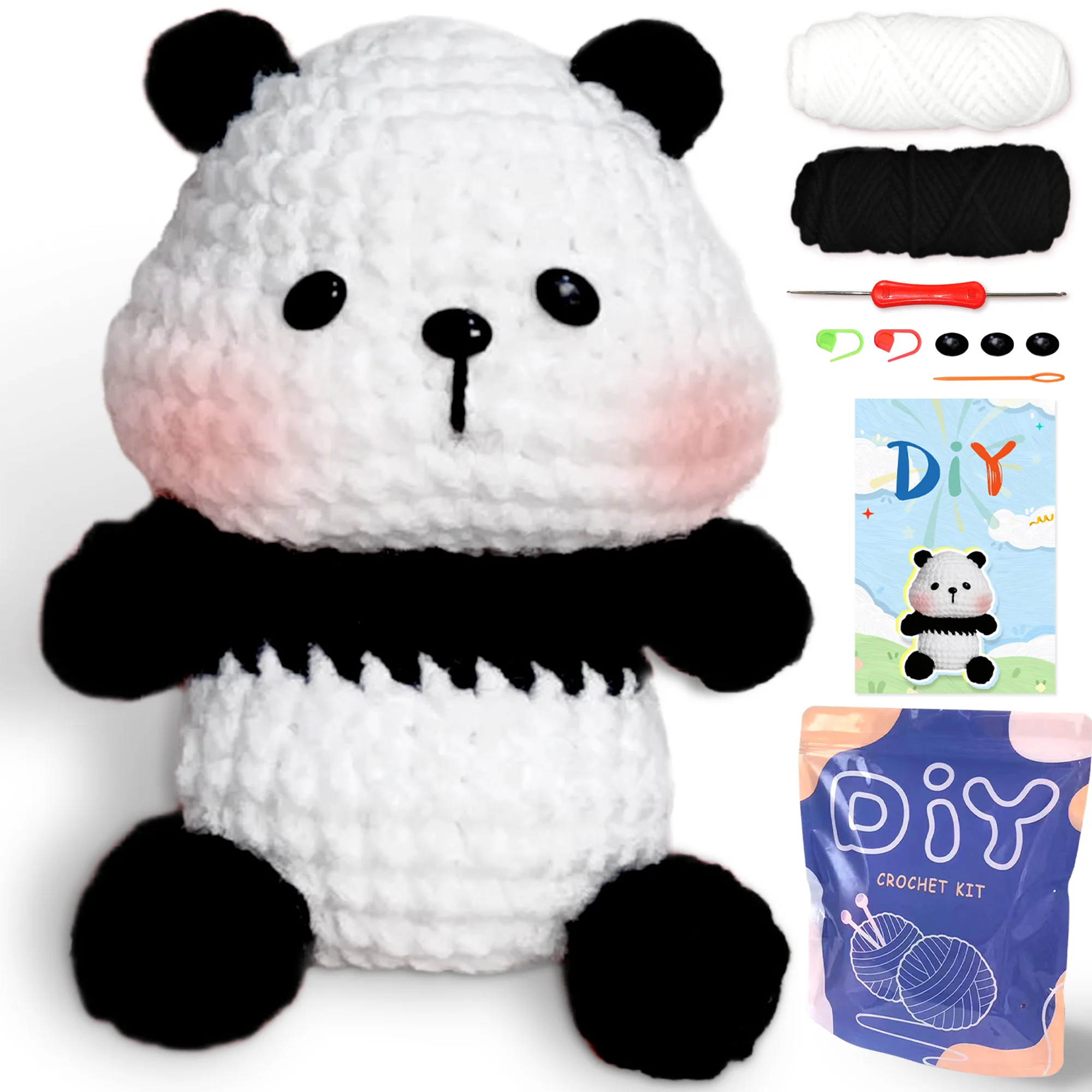 YAMAXIN Kit de crochet pour débutants - Kit de tricot facile à YAMAXIN Kit de crochet pour débutants - Kit de tricot facile à