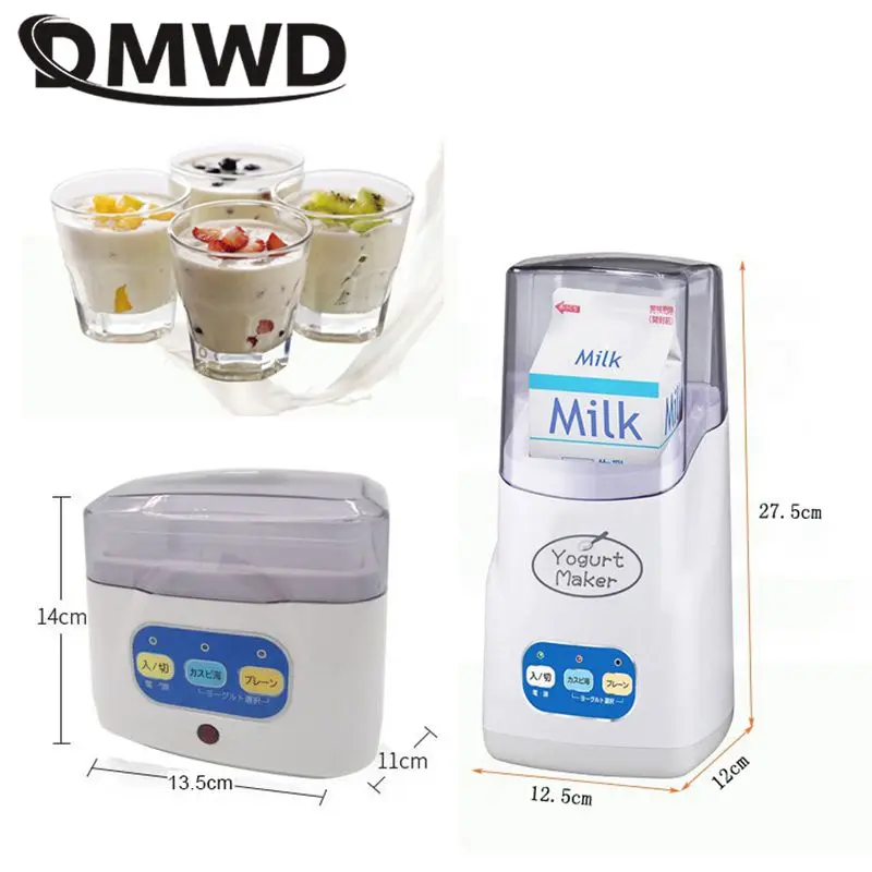 1L Automatic Yogurt Maker Temperature adjustable Multifunctional Leben Rice Wine Natto Caspian yogurt Fermenter With Timer EU US 5