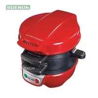 Electric Hamburger Machine Household Double-sided Heated Sandwich Breakfast Machine  Waffle Machine with Egg Cooker Ring 1