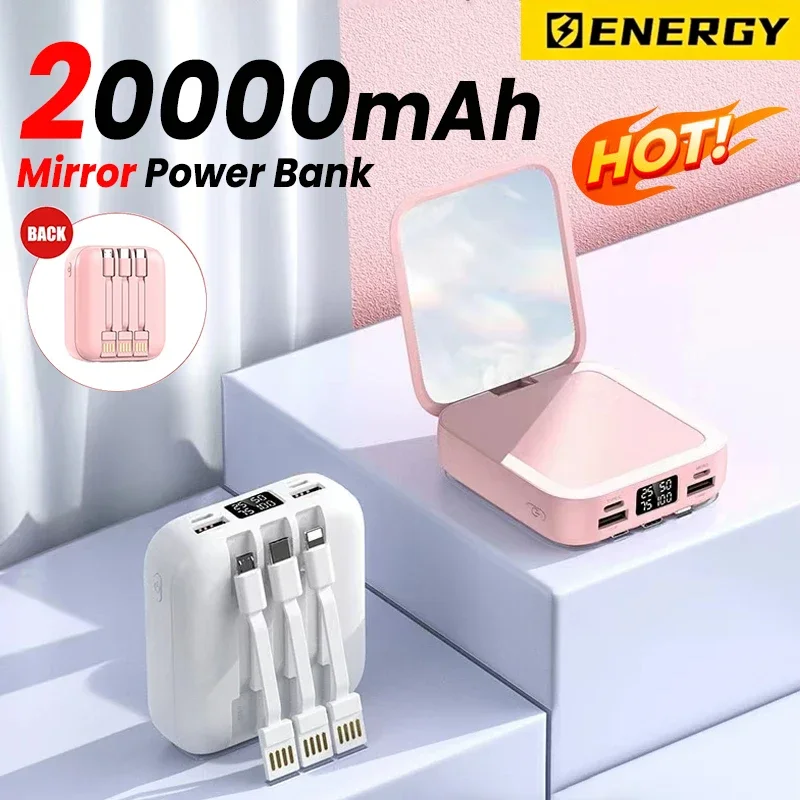 Mirror Large-capacity Fast Charge Power Bank 20000 MAh