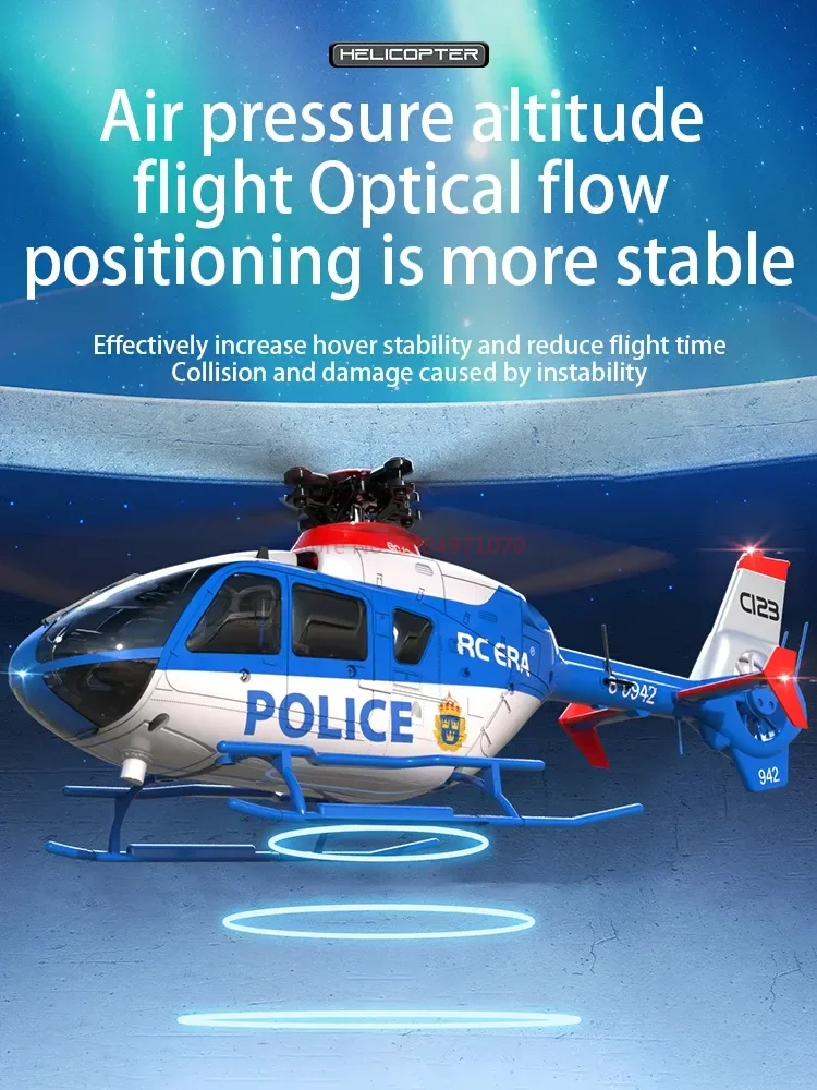 1:36 Ec135 Rc 헬리콥터 모델, 고도 유지 2.4ghz 리모컨 6 축 자이로, 실내 야외 비행용, 어린이 선물, 신제품