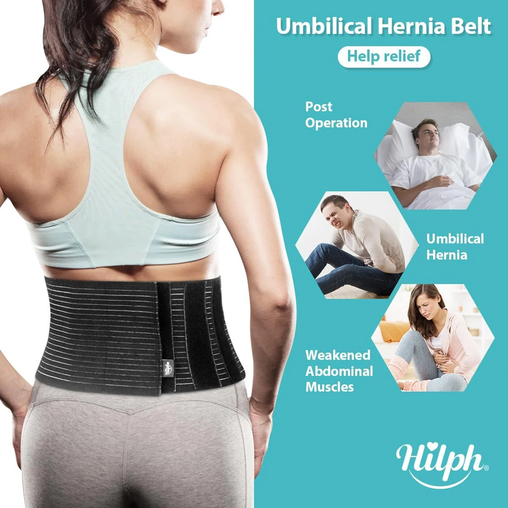 Umbilical Hernia Support Belt for Men and Women Abdominal Belly Button Hernia Support Belt for Navel Ventral 1Pcs