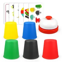 Funny Parent Child Toys Speed Challenge Family Sports Stacking Cups Training Card Games Plastic Outdoor Indoor Interactive Game 1