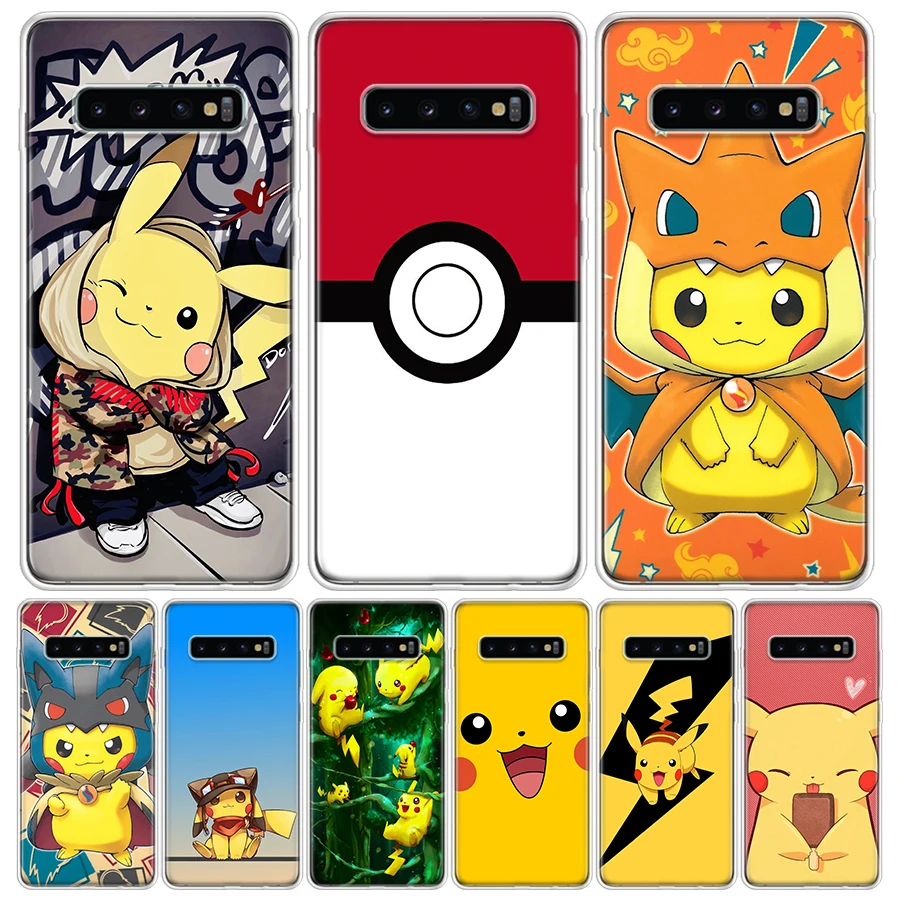 Pokemon Anime Pikachue For Samsung Galaxy S10 Plus S20 FE S21 S2