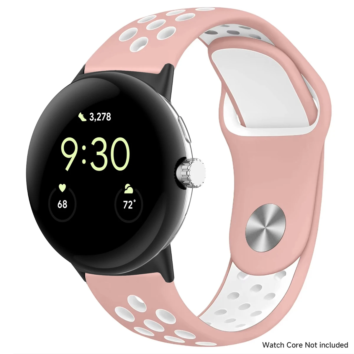 Breathable Silicone Sports Band for Google Pixel Watch - 41mm & 45mm Accessory Bracelet
