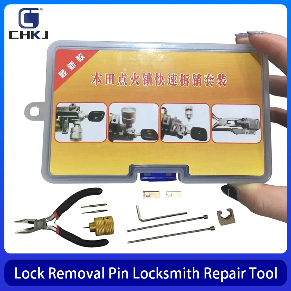 Car Ignition Cancellation Lock Removal Pin Locksmith Repair Tool For Honda Auto Lock Disassembly Tool CHKJ