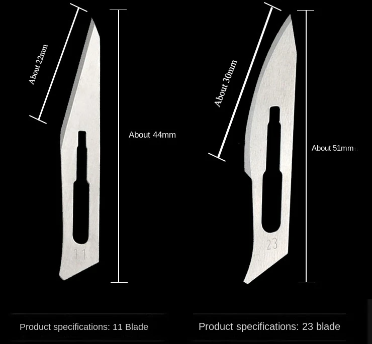 Hohe Qualität Klinge Skalpell Griff Automatische Klinge Dental Einweg Sterile Entfernen Skalpell Edelstahl Griff Carving Messer – Detail 5