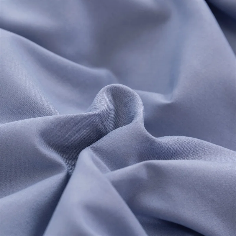 Soft Skin-friendly Fitted Sheet Set Solid Color Single Double Bed Sheet and Pillowcases Elastic Band Bedsheet Mattress Cover 6