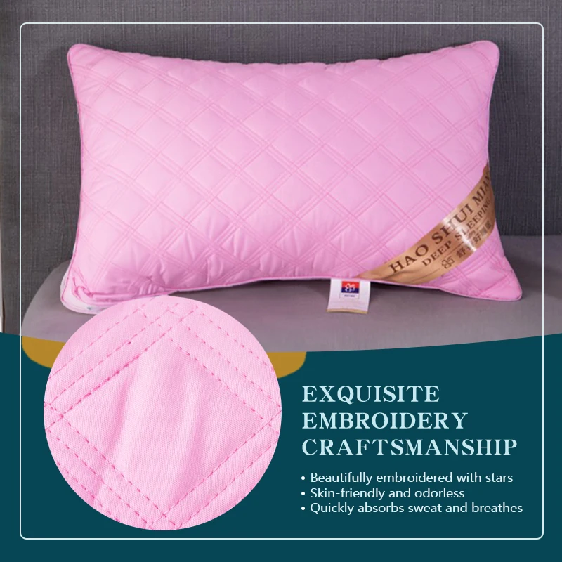 وسادة مبطنة ناعمة للفندق ، نوم مريح قطن من مادة ال...