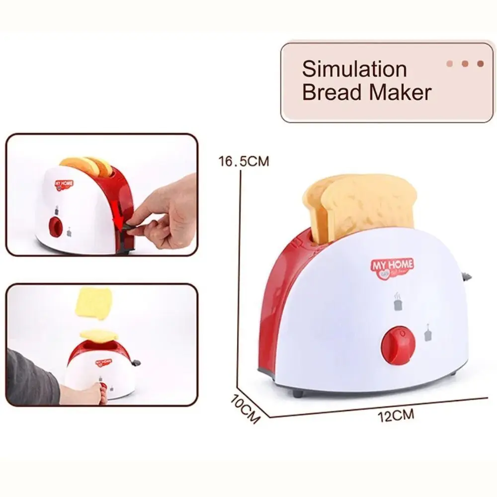 Kitchen Appliances Toys Toy Kitchen Set for Kids Play Kitchen Doll House Accessories Blender Coffee Maker Machine Mixer Toaster - 4