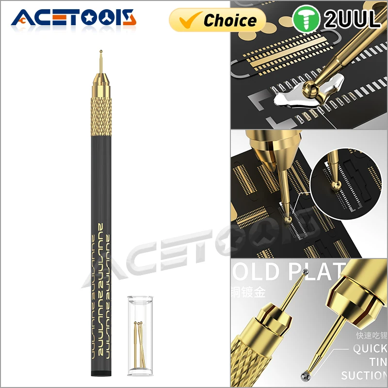 2UUL SC98 Vergoldet FPC Connertor Reballing Solder Bar Für Motherboard BGA Bord CPU Chip Löten Reparatur Saug Zinn Werkzeug