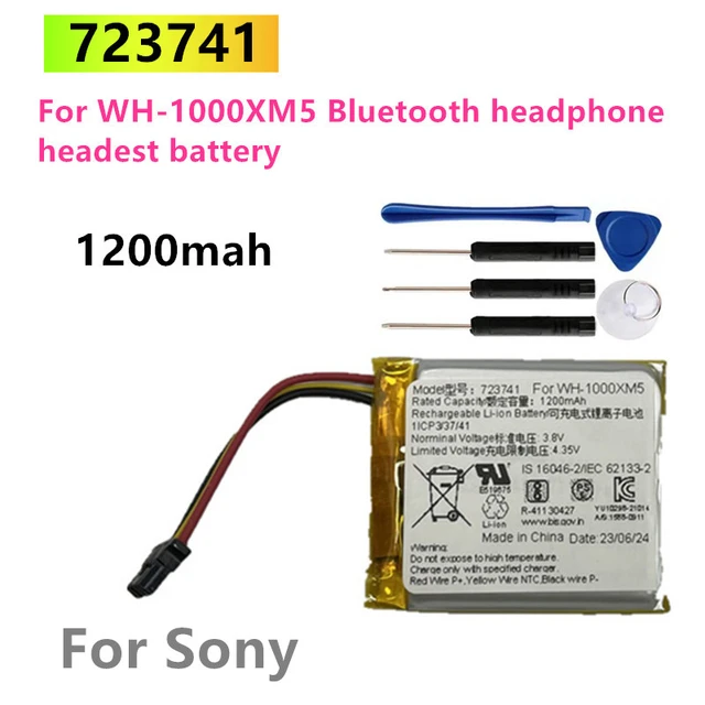 1200mAh Original Battery For Sony WH-1000XM5 Wireless Headset Sony XM5  Battery