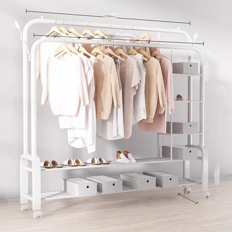 

White Extendable Coat Racks Organizer Hanger Display Coat Racks Entrance Hall Hat Clothes Rail Port A Manteau Garden Accessories