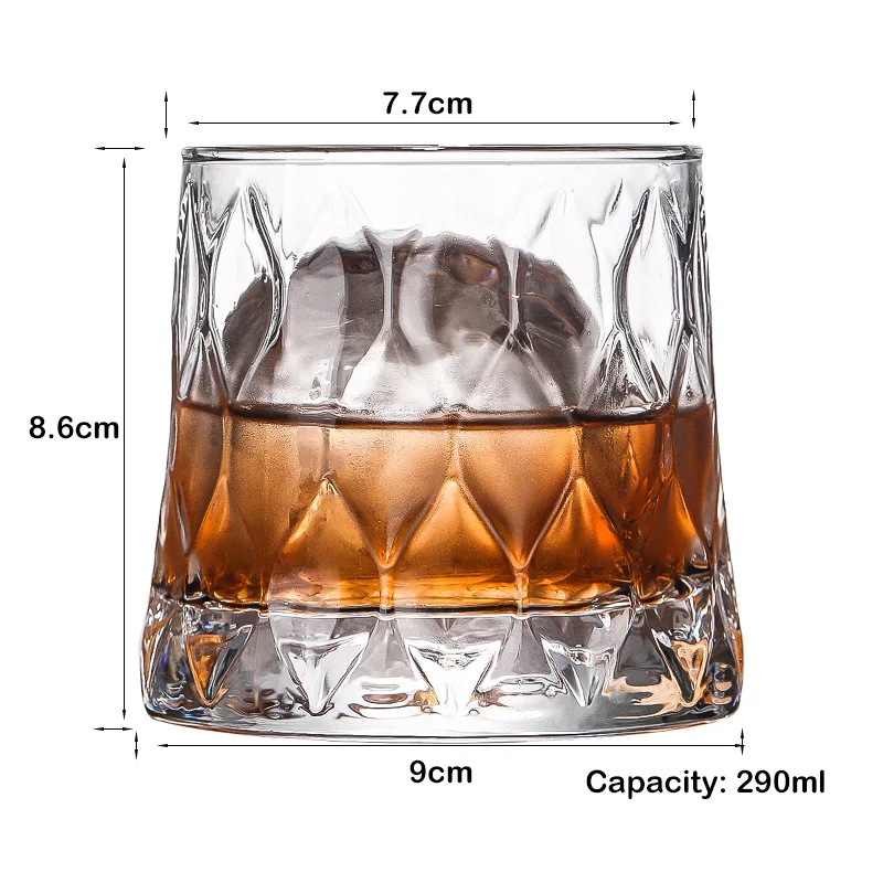 Elegant Whiskey Tumbler - Premium Glassware for Cocktails and Spirits
