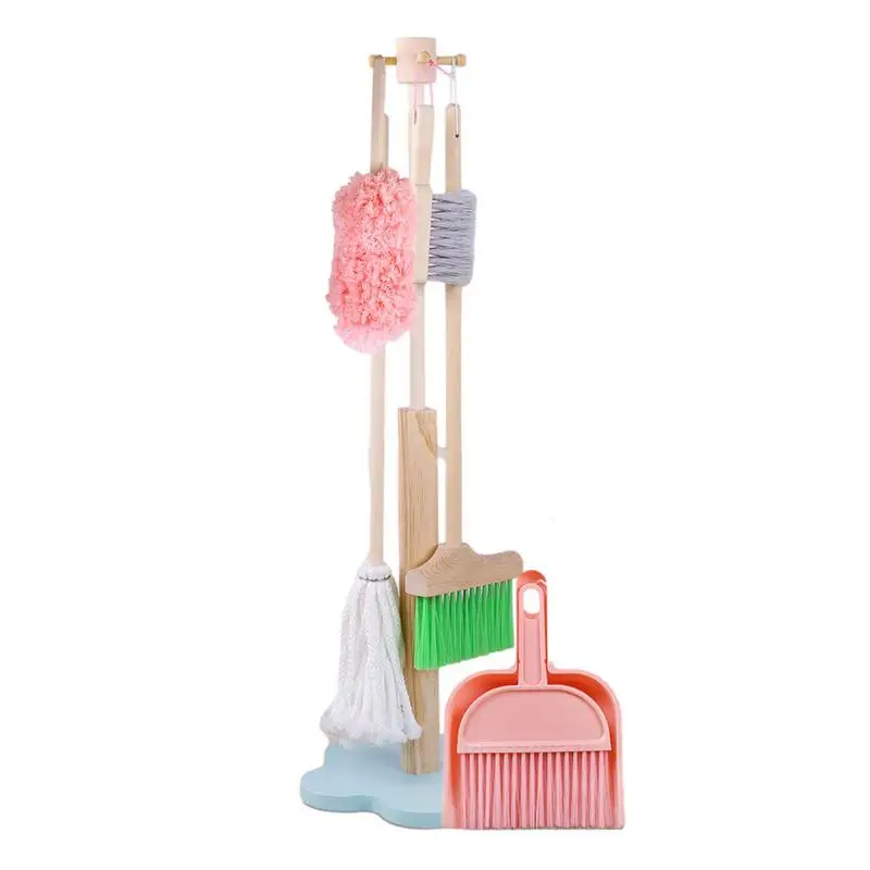 

Kids Cleaning Set For Toddlers Kids Play Broom Mop And Cleaning Toys Set Children Detachable Cleaning Tool Housekeeping Toys