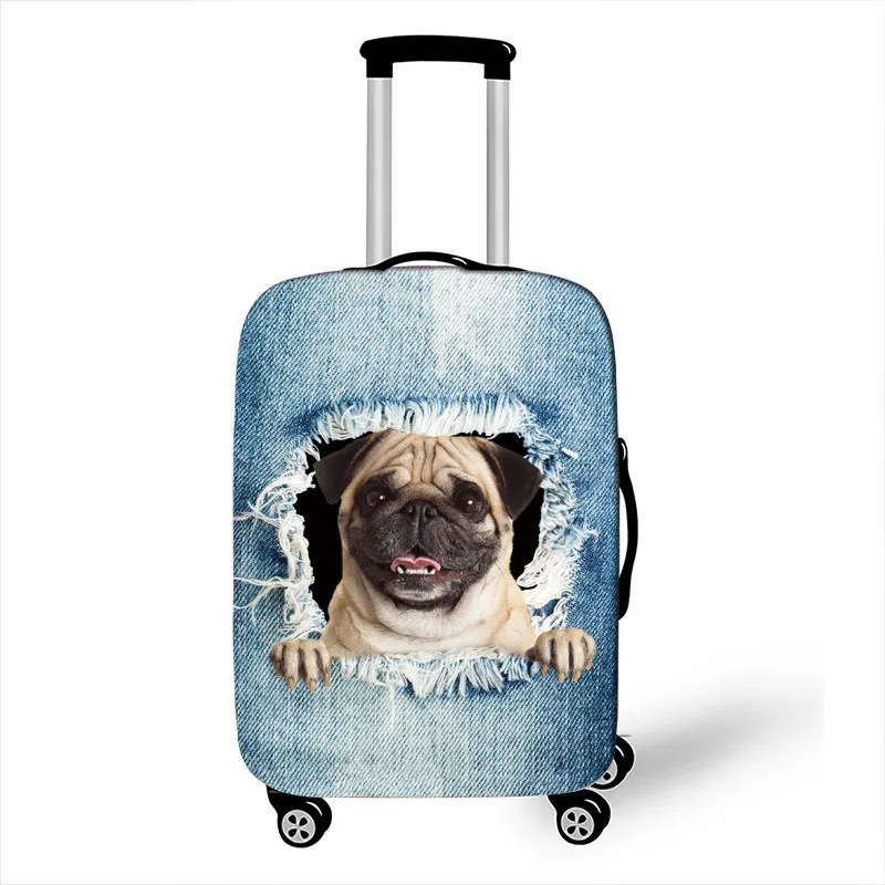 Lovely Cowboy Cat / Dog Print Luggage Cover 18-32 Inch Trolley Case Bag  Suitcase Protective Covers for Travel Accessories 3