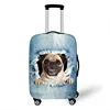 Lovely Cowboy Cat / Dog Print Luggage Cover 18-32 Inch Trolley Case Bag  Suitcase Protective Covers for Travel Accessories 3