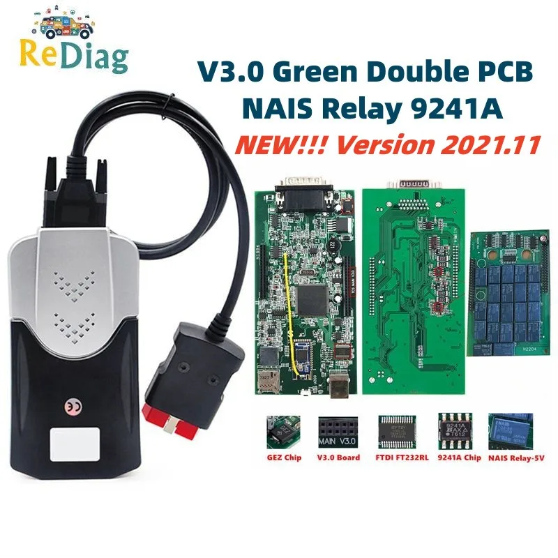 VD150 TCS V3.0 Новинка 2021.11 реле NAIS Multidiag pro + Bluetooth 2020,23 с генератором ключей, считыватель кодов, сканер для автомобиля